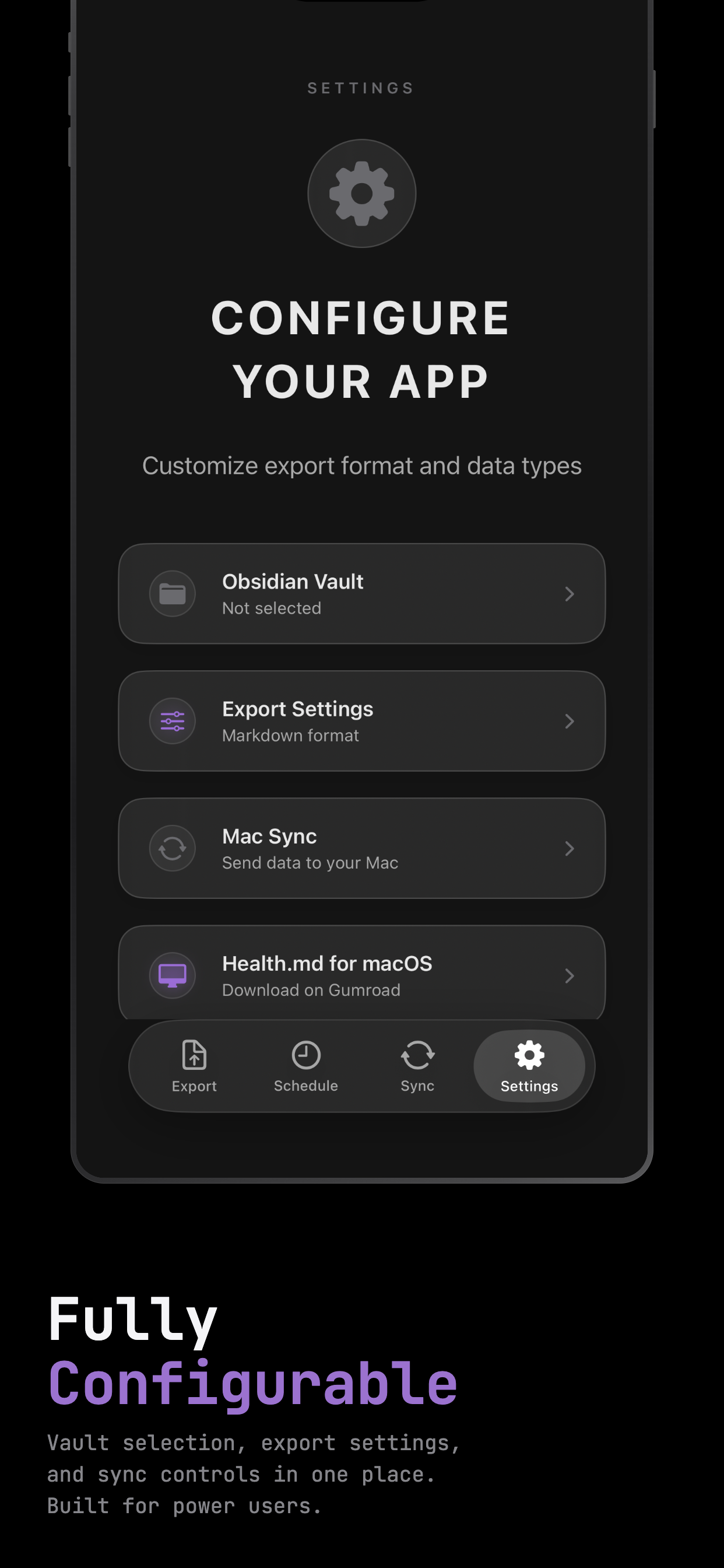 iOS — Settings